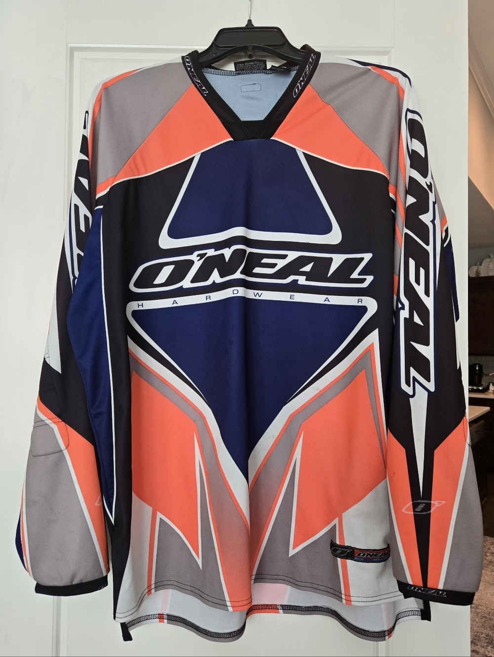 O'Neal Bold Graphic Motocross Jersey - Navy & Orange